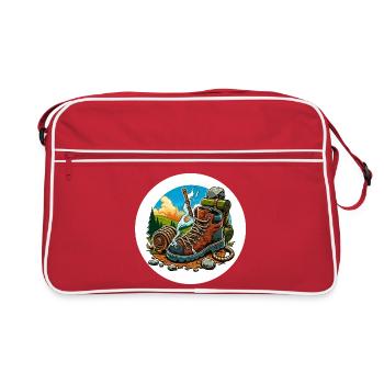 Smoking hiking boot - Retro Bag - red/white - Front