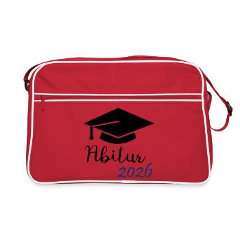 Abitur 2026 - Retro Bag - red/white - Front