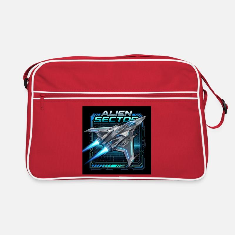 Alien-Sektor-Nebeljäger Retro Tasche