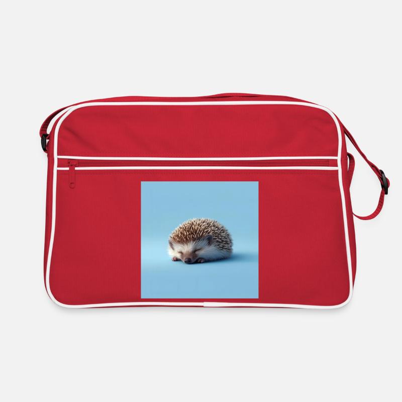 Hérisson Bleu Endormi Sac Retro