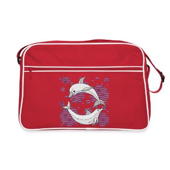 Dauphins - Sac Retro - rouge/blanc - Devant