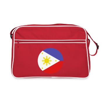 Philippines round flag - Retro Bag - red/white - Front