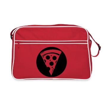 Tranche de pizza - Sac Retro - rouge/blanc - Devant