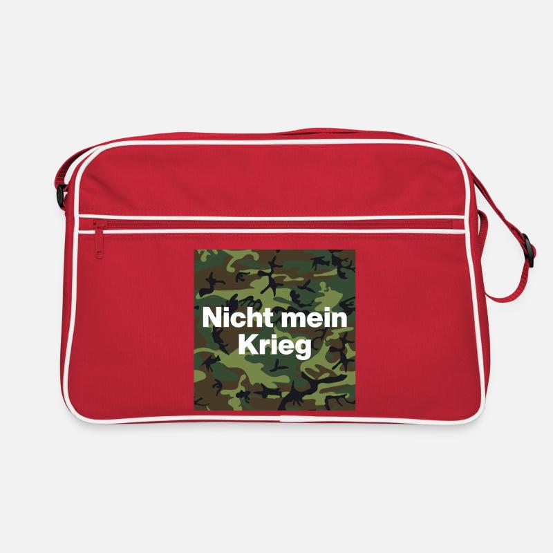 NOT MY WAR! NO CONSCIENTIOUS OBJECTOR Retro Bag