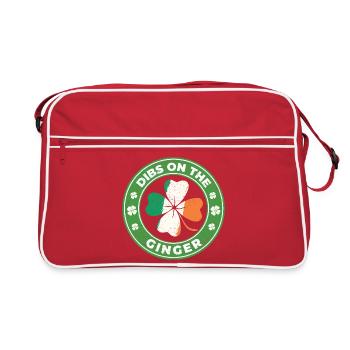 Dibs On The Ginger St Patrick’s Irish - Retro Bag - red/white - Front