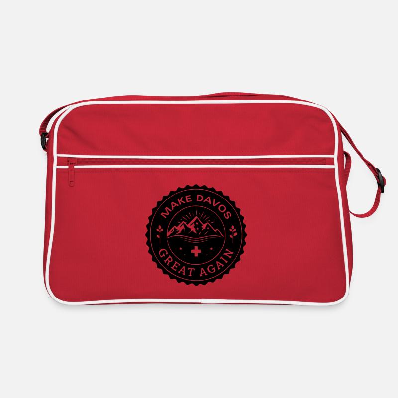 MAKE DAVOS GREAT AGAIN Retro Tasche