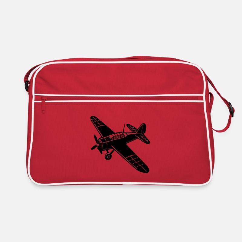 Altes Flugzeug Retro Tasche