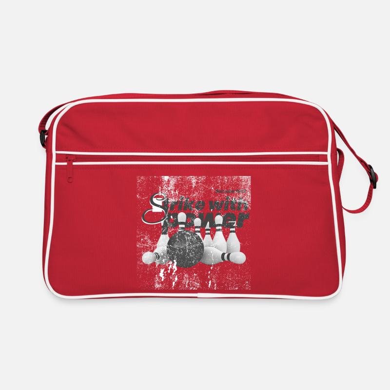 Power Strike Bowling Grunge Retro Tasche