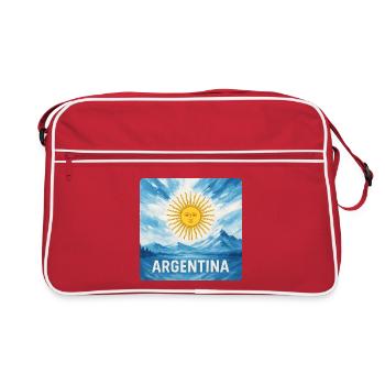 Argentina Travel Design - Retro Bag - red/white - Front