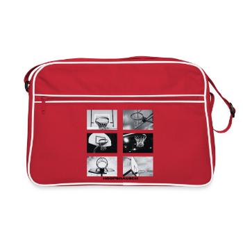 Hoopsrausch BW Collage - Retro Bag - red/white - Front