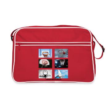 Hoopsrausch Collage - Retro Bag - red/white - Front