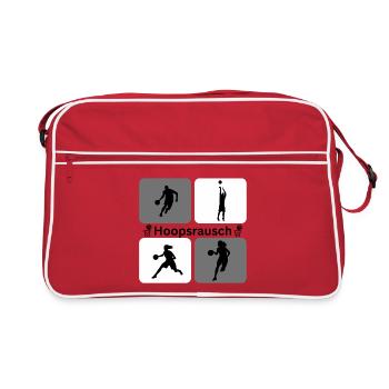 Basketball Silhouettes Dynamics - Retro Bag - red/white - Front