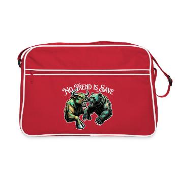 No trend is certain: Bull vs Bear - Retro Bag - red/white - Front