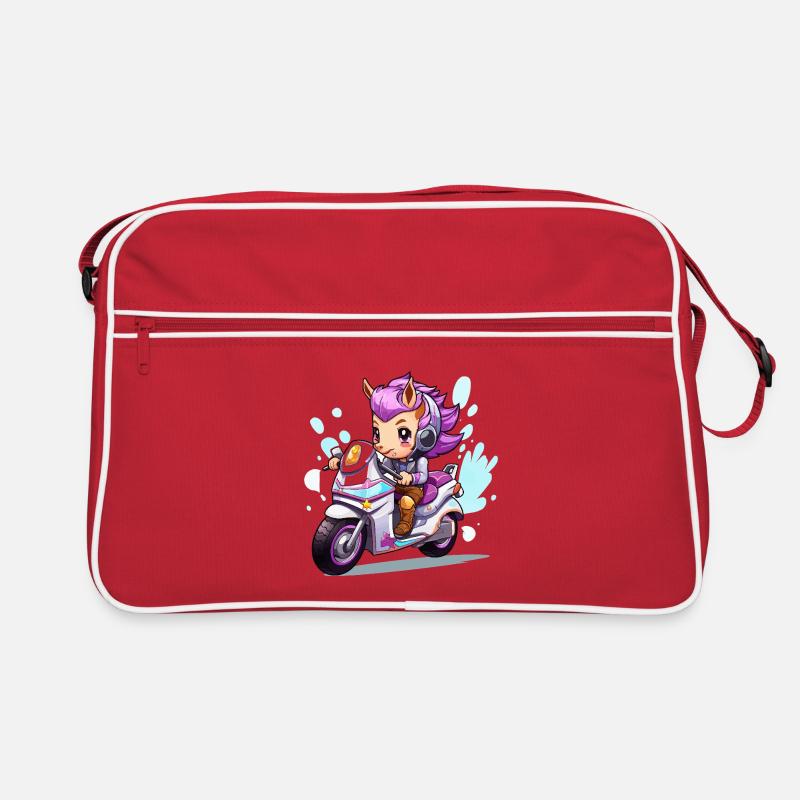 Chibi Motorcycle Heroine Retro Bag