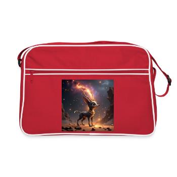Cerf Étoile Fantastique - Sac Retro - rouge/blanc - Devant