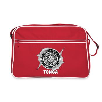 Requin nourrice des Tonga - Sac Retro - rouge/blanc - Devant