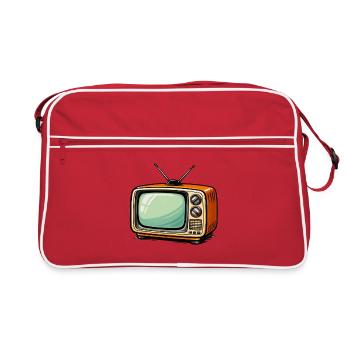 Retro TV Tv Cartoon - Retro Bag - red/white - Front