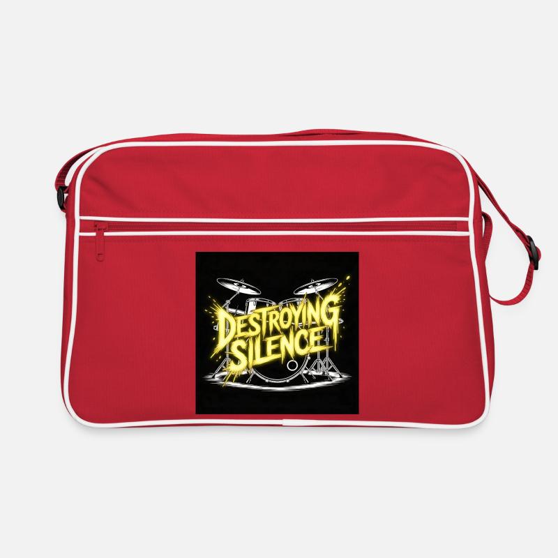 Drummer Drumset Design Retro Bag