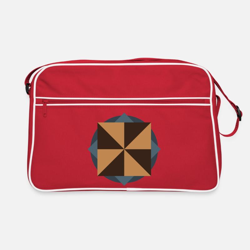 PYRAMIDENKERNGEOMETRIE | Grundformen-Artwork Retro Tasche
