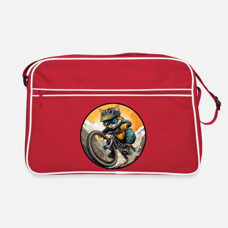 Cat Biker / MTB Kitten Retro Bag