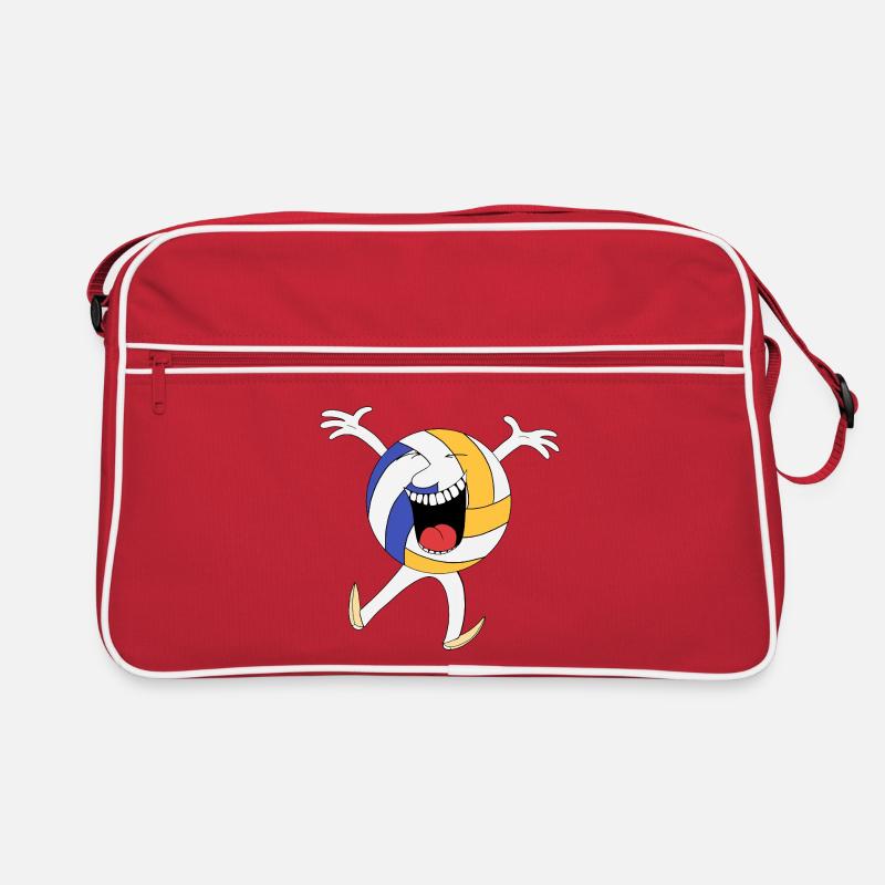 Volley Cheer Maskottchen Retro Tasche