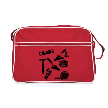Masonry work - Retro Bag - red/white - Front