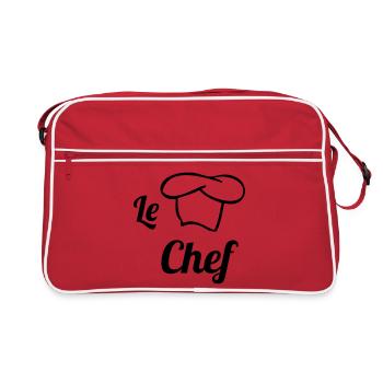 Chef - Kitchen - Cook - Retro Bag - red/white - Front
