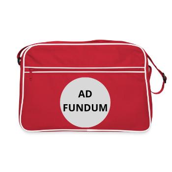 Ad Fundum - Retro Tasche - Rot/Weiß - Vorne