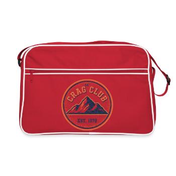 Crag Club Mountain Patch - Retro Tasche - Rot/Weiß - Vorne