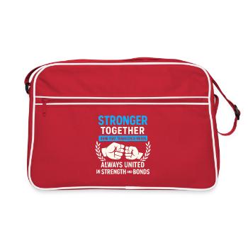 Stronger Together – Alliance of Strength - Retro Bag - red/white - Front