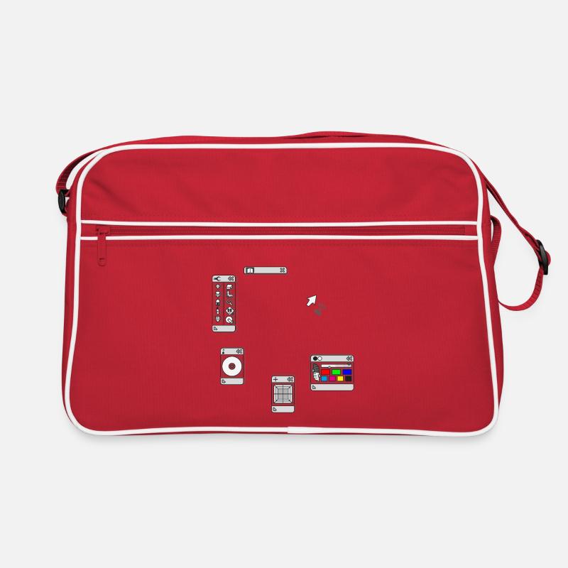 DEVISE - Retro Tasche - Rot/Weiß