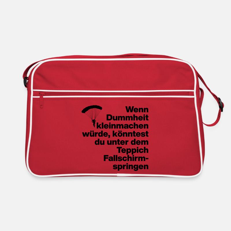 DUMMHEIT, DUMM, DISS, SARKASMUS, FRECH, GESCHENK Retro Tasche
