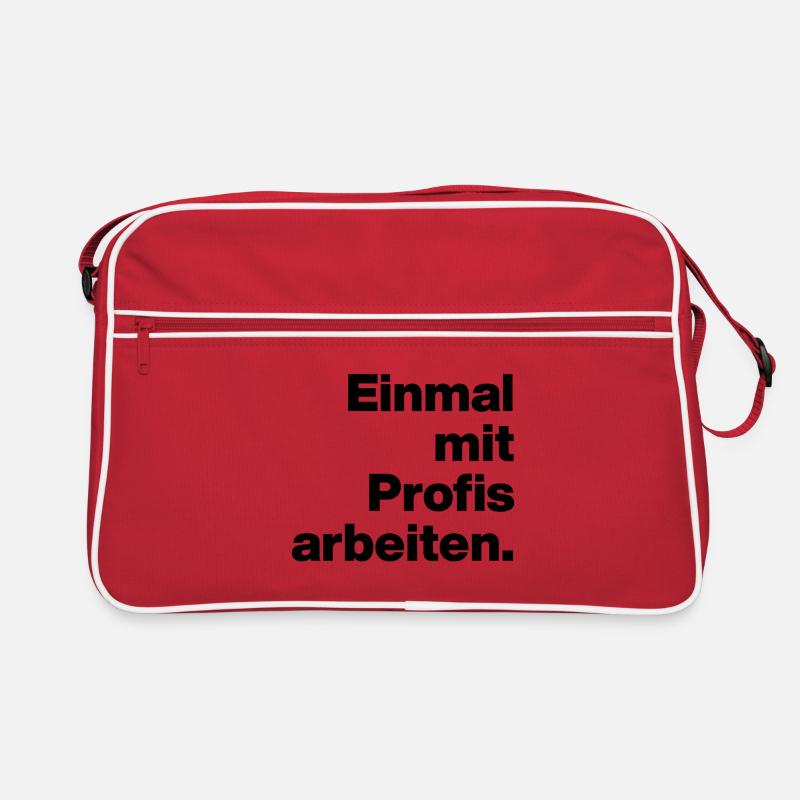 WORK WITH PROFESSIONALS FOR ONCE. SARCASM, CHEEKY TRAINEE Retro Bag