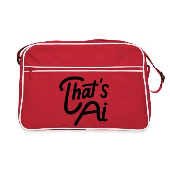 That's AI Handwritten Typography - Retro Bag - red/white - Front