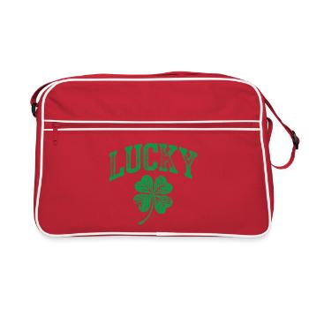 Lucky Shamrock Arch - Retro Bag - red/white - Front