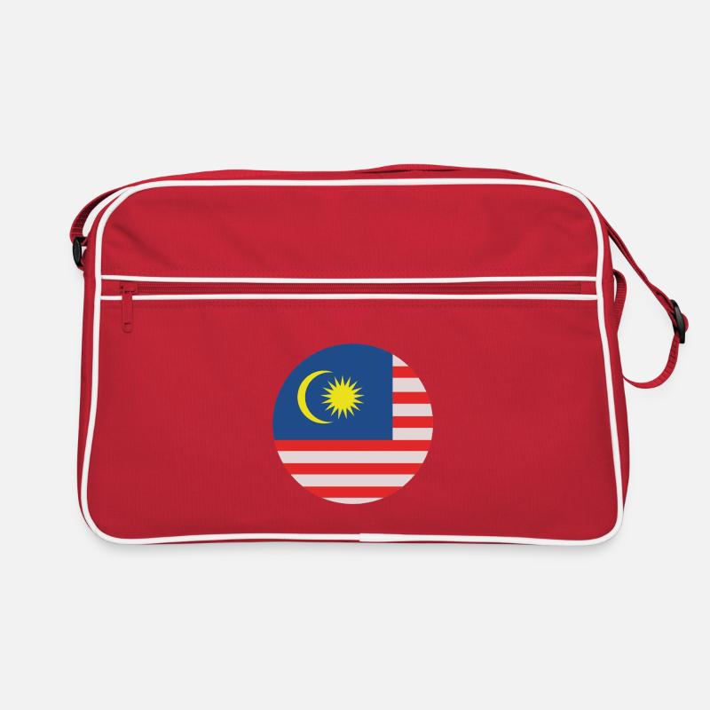 Drapeau rond de Malaisie Sac Retro