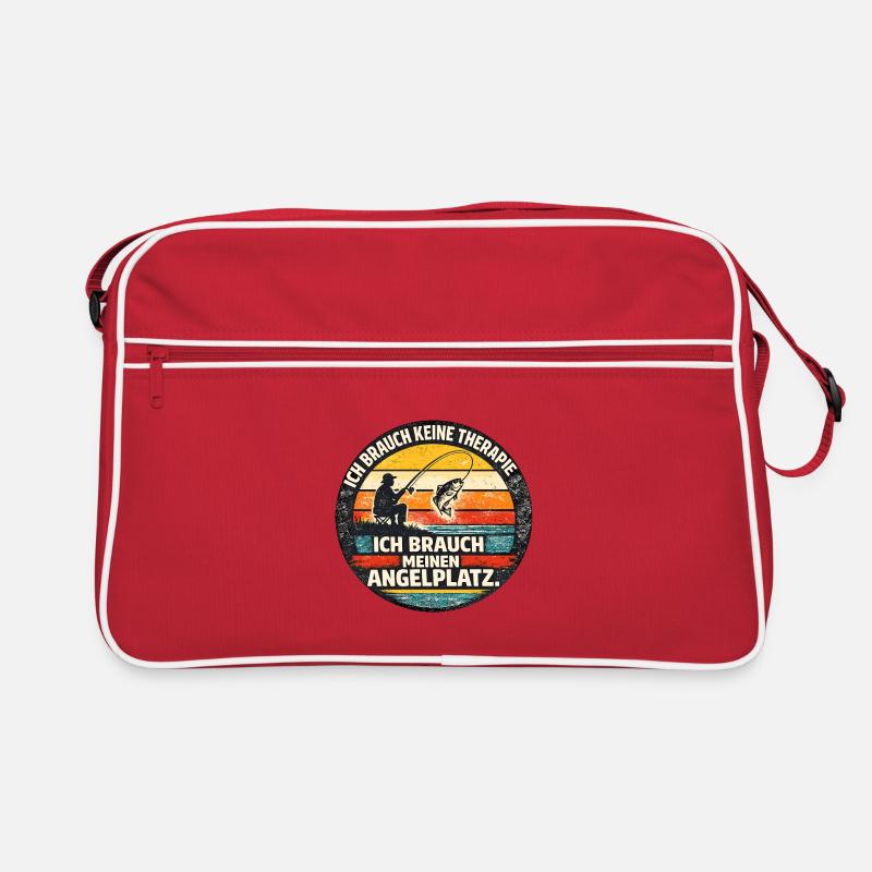 Fishing Spot Retro Circle Vintage Retro Bag
