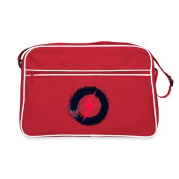 Liberté numérique - Art rétro du futur - Sac Retro - rouge/blanc - Devant