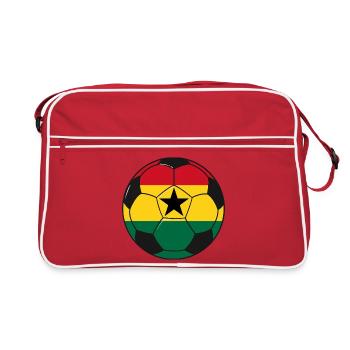 Football_team_Ghana - Retro Tasche - Rot/Weiß - Vorne