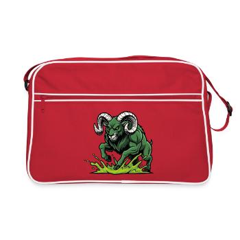 Ram Green Toxic Charge Mascot Ram - Retro Bag - red/white - Front