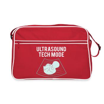 Technicien ultrasonique Technicien ultrasonore - Sac Retro - rouge/blanc - Devant