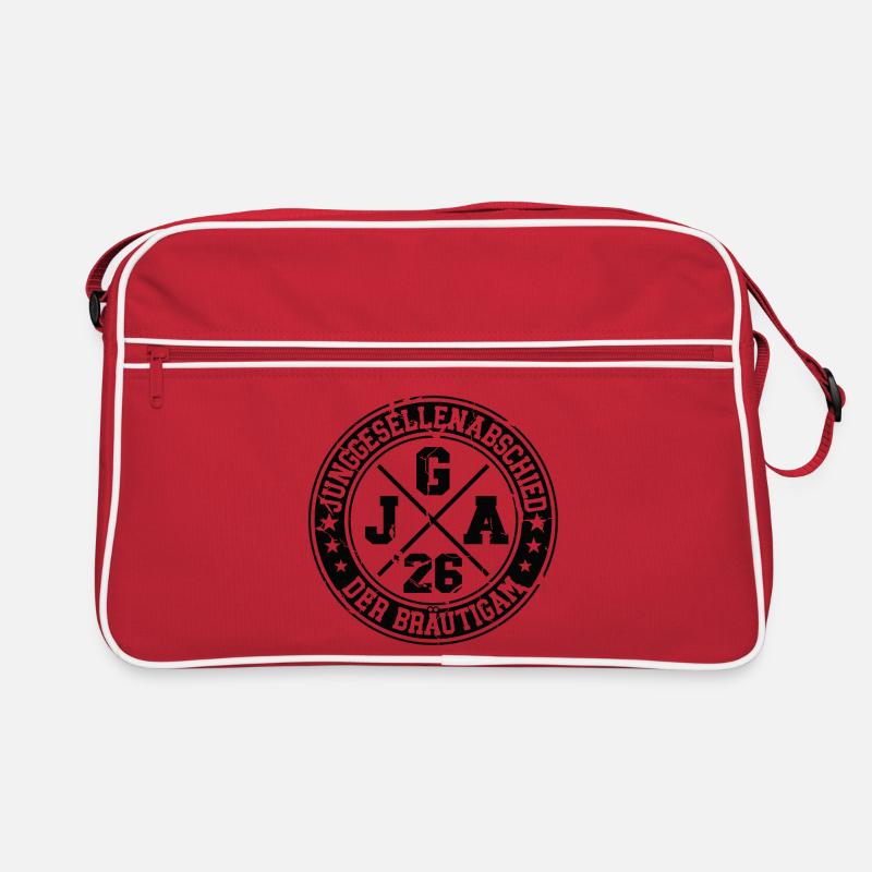 JGA Der Bräutigam 2026 Junggesellenabschied Retro Tasche