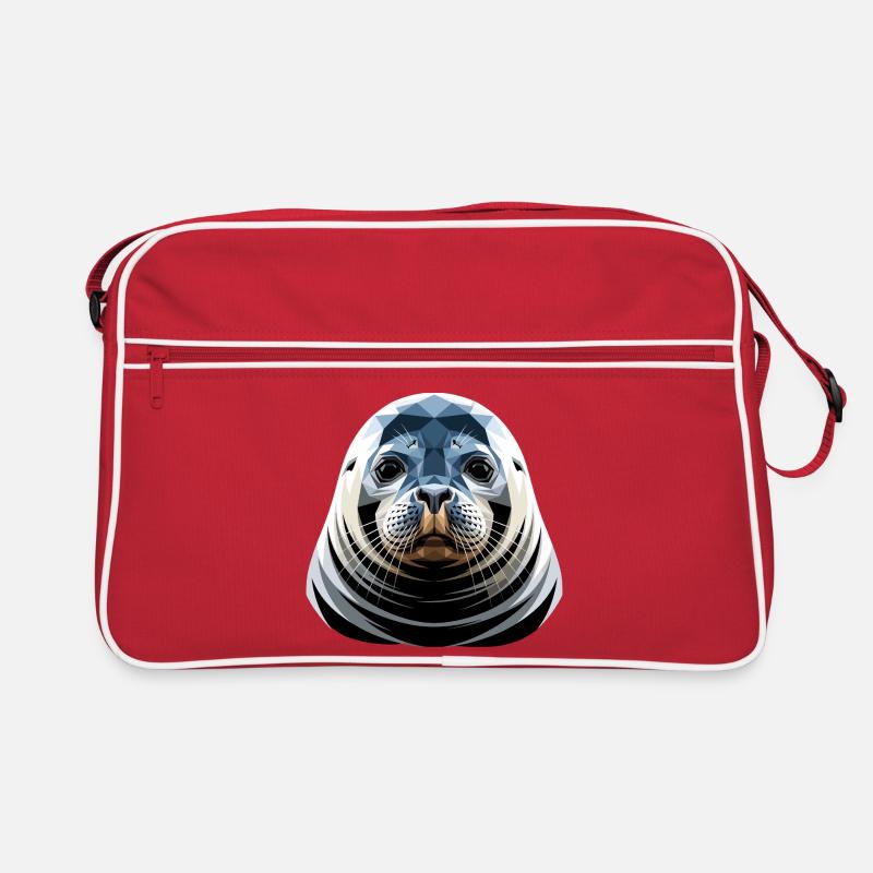 Sceller avec des lunettes de soleil, phoque morse mignons phoques Sac Retro