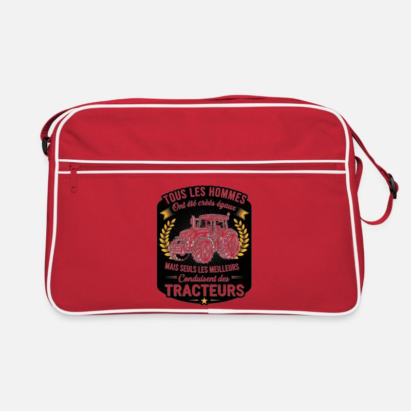 Beste Traktorfahrer Retro Tasche