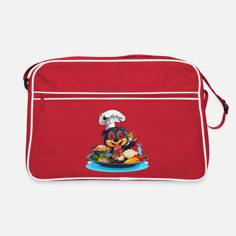 Dessin animé Cooking Dog Chef Sac Retro