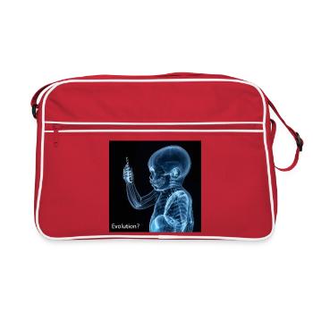 Entwicklung des Smartphones - Retro Tasche - Rot/Weiß - Vorne