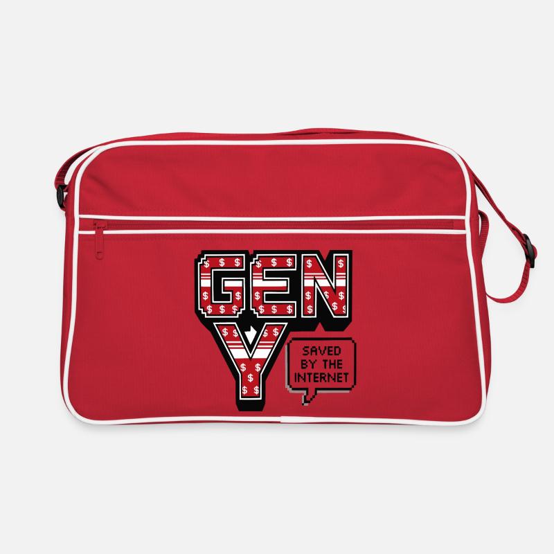 Generation Y, gen Y, Millennials Shirt, Pullover Hoodie Retro Bag