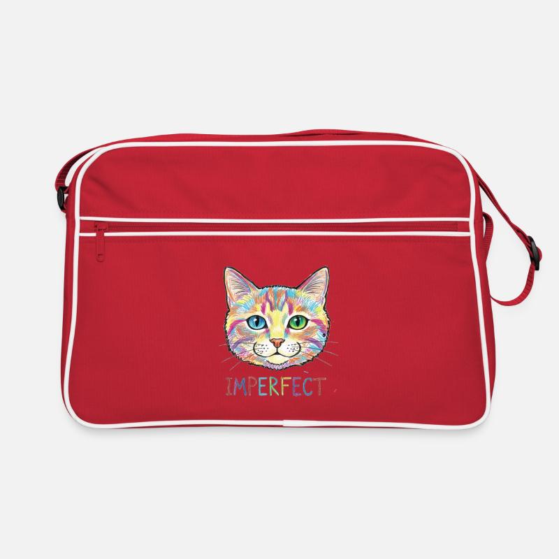 Bunte Katze Kritzelkunst Kawaii Retro Tasche