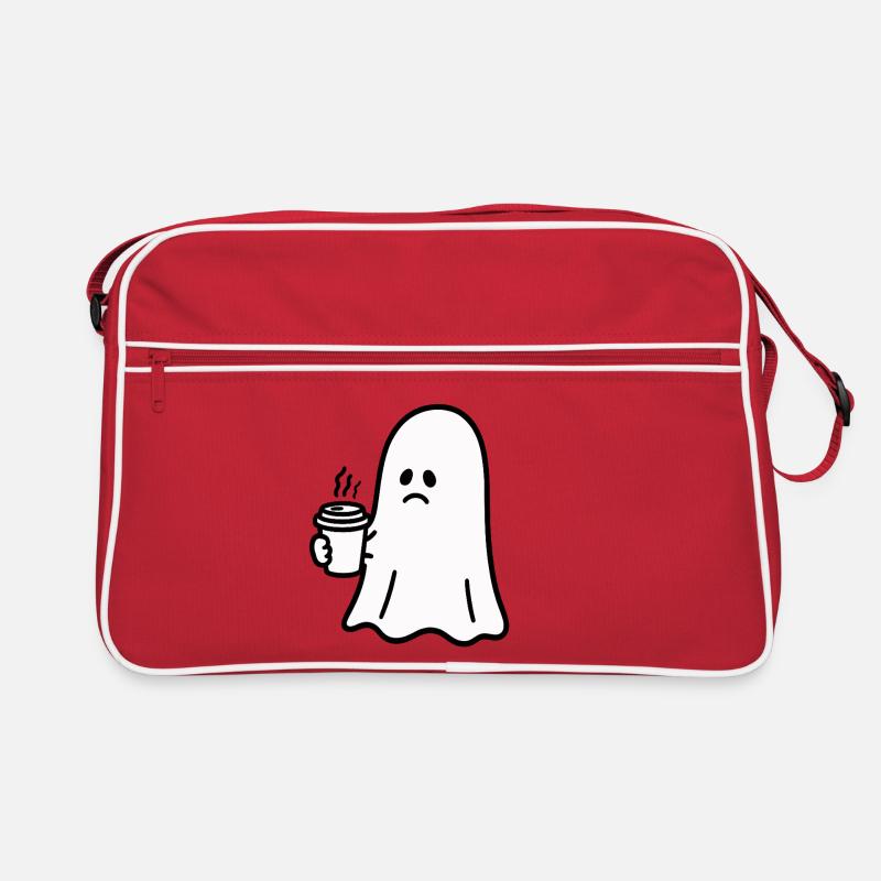 Geist Kaffee Halloween Süßes oder Saures Retro Tasche