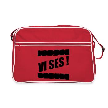 À bientôt, au revoir - Sac Retro - rouge/blanc - Devant